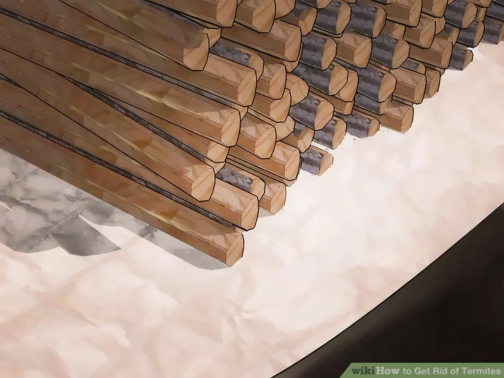 Tránh để gỗ gần vách tường nhà